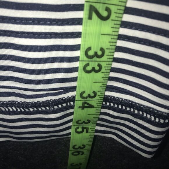 FOOTJOY Size Large Mens Performance Polo Shirt White Blue Striped Stretchy - Picture 10 of 10